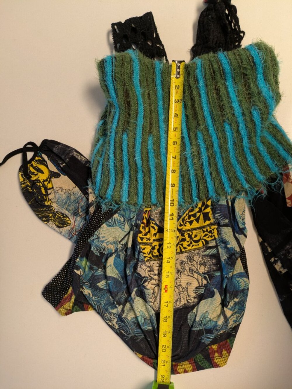 Save the Queen Mesh Print Cowl Neck Top sz Small | Italian Whimsigoth Fairy - Picture 8 of 10